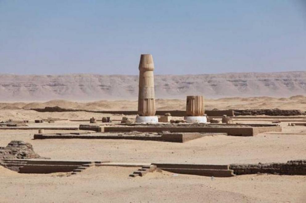 The remains of the Temple of Aten at Amarna.