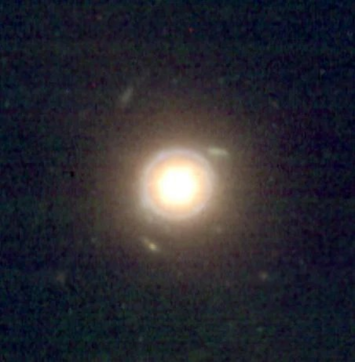 Near-infrared image of the Einstein ring.