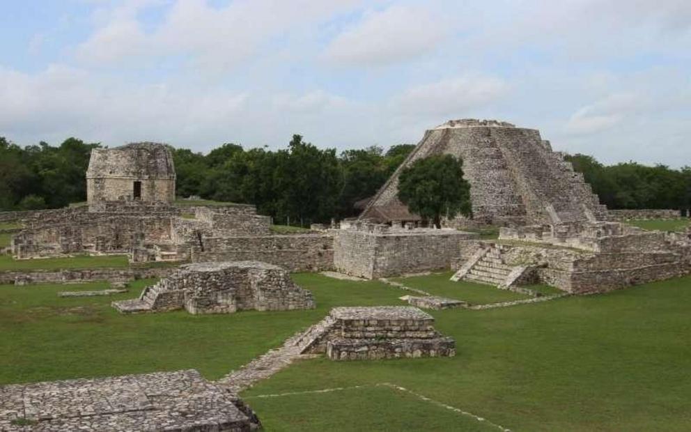 Ruins of the monumental center of Mayapan.