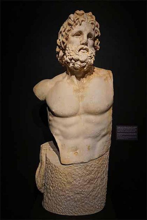 The Anatolian Hadrianopolis Asclepius inscription suggests there was a cult healing temple at this ancient site. This marble torso and head of Asclepius is from the Acslepeion of Piraeus, and it is a 2nd century BC Hellenistic variation of the original cu