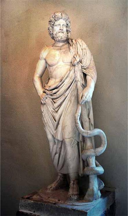 Hospitals or healing temples associated with the Asclepius cult, which the Hadrianopolis Asclepius inscription may attest to, were more spiritual healing centers. Ascelpius is known as the “Greek god of medicine and healing” and his double snake-wrapped s