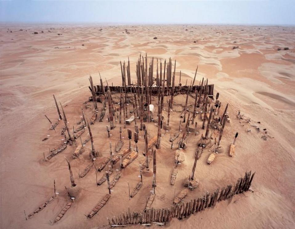 Cemeteries in the Taklamakan Desert, China, hold human remains up to 4,000 years old