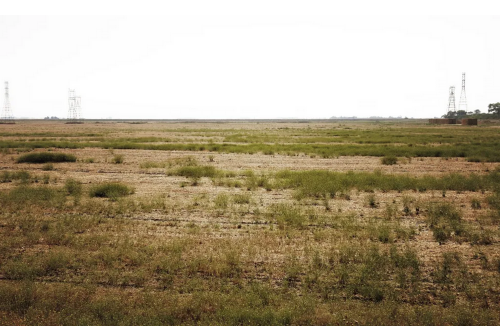 Drought-stricken farmland in California. [Eric Sonstroem / CC BY 2.0]