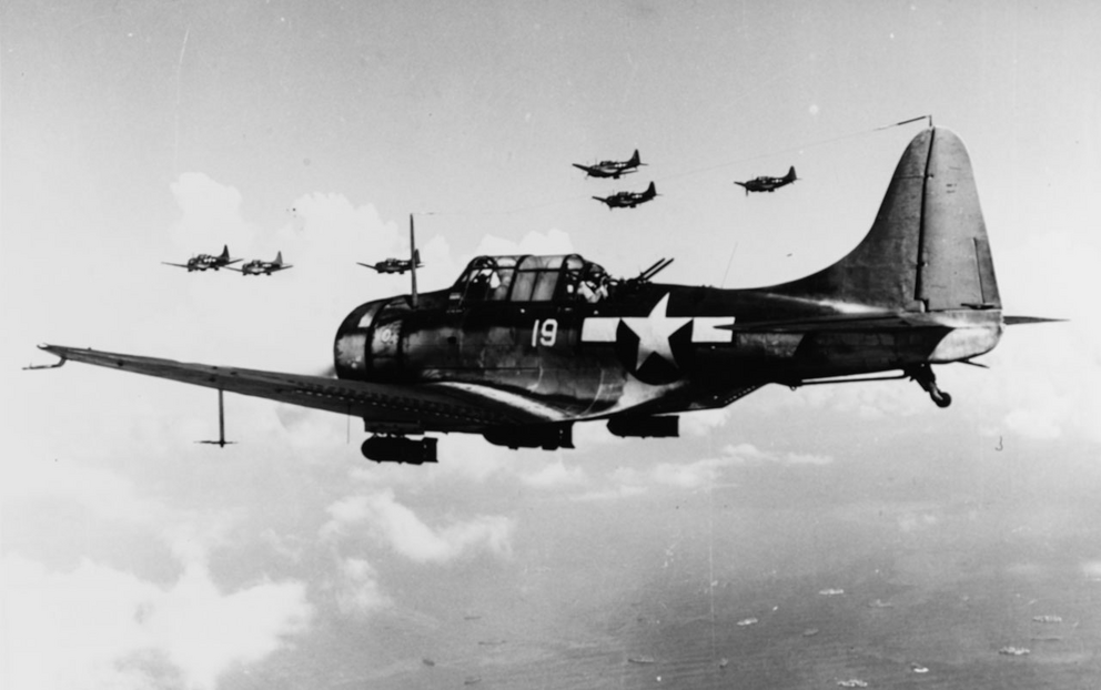 Carrier-based bombers took part in the 1944 invasion of Saipan. Many planes were lost and some of their crews remain unaccounted for.