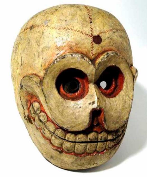 Skull funerary mask, Bhutan