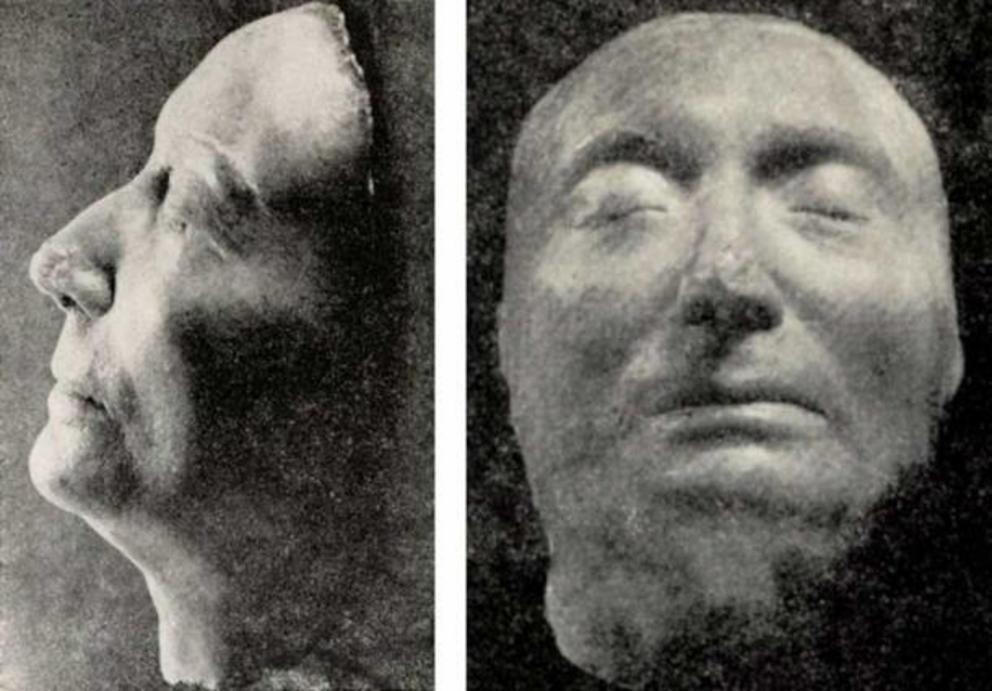 Death mask of Marie Louise Gonzaga, 1667 AD. Marie Louise Gonzaga was Queen of Poland and Grand Duchess of Lithuania by marriage to two kings of Poland and grand dukes of Lithuania, brothers W?adys?aw IV and John II Casimir. She is regarded as one of the 