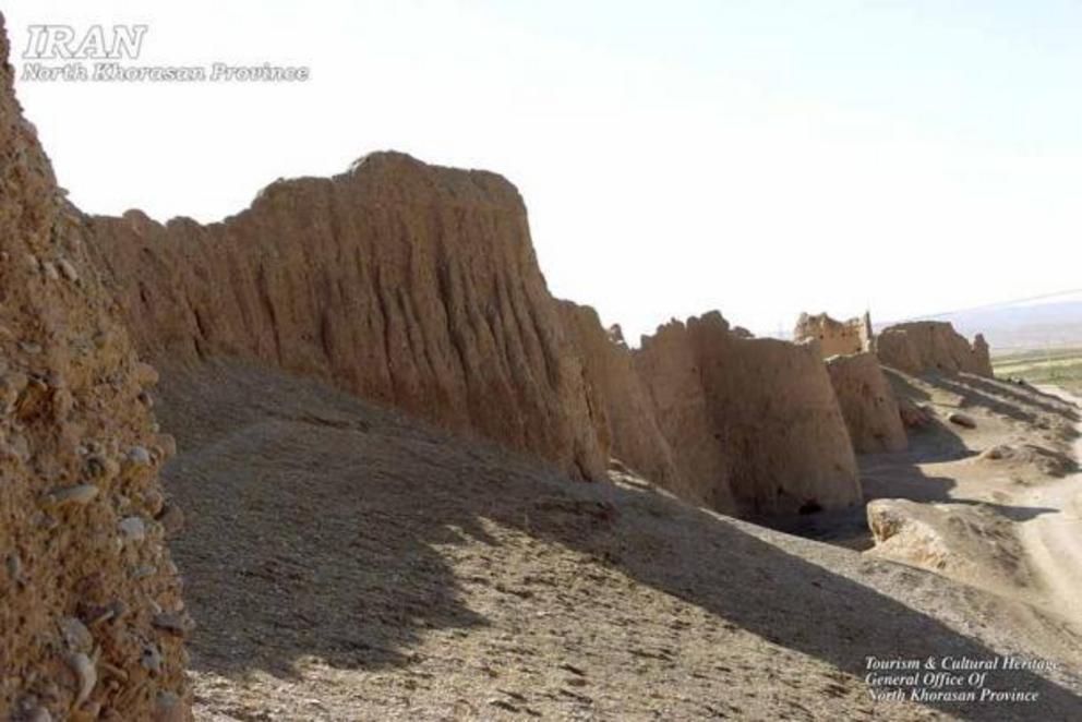 Ruined citadel of Shahr-e Belqys, site of the underground corridor discovery