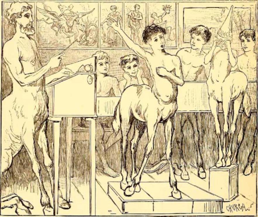 Chiron the Teacher, 1873 drawing