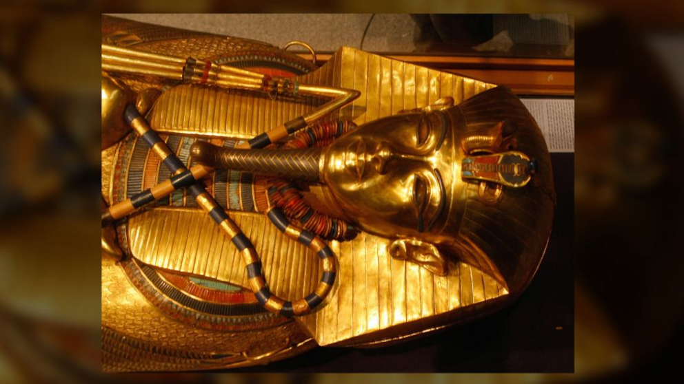 King Tutankhamun's solid gold sarcophagi on display at the Egyptian Museum in Cairo, photographed on Oct. 22, 2007. This is the third and innermost coffin holding the royal mummy.