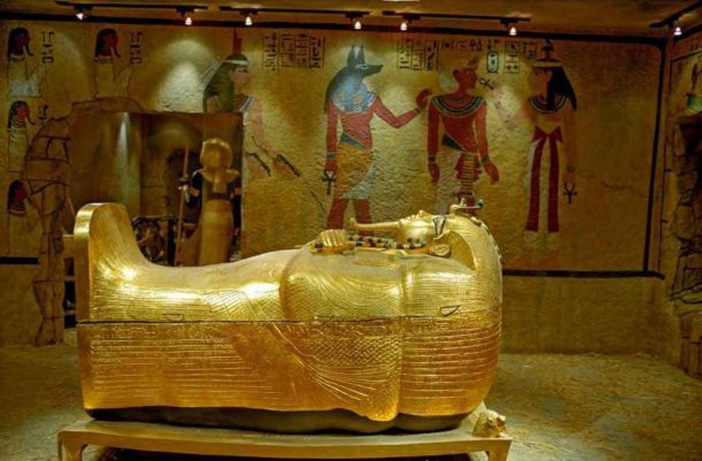 The golden sarcophagus of Tutankhamun