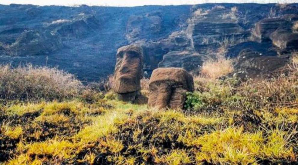 The moai statues were already subject to deterioration due to natural exposure, but the recent fire has caused additional damage.