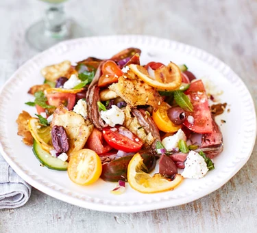 Steak Panzanella Salad With Roasted Lemons - Nexus Newsfeed