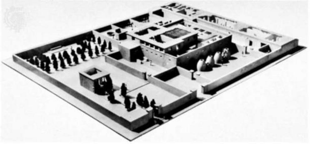 Model of an Amarna noble’s estate, like Nakhtpaaten’s luxury mansion