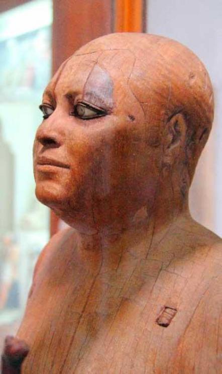 Wooden statue of high rank official Kaaper, Old Kingdom, (around 2500 BC)