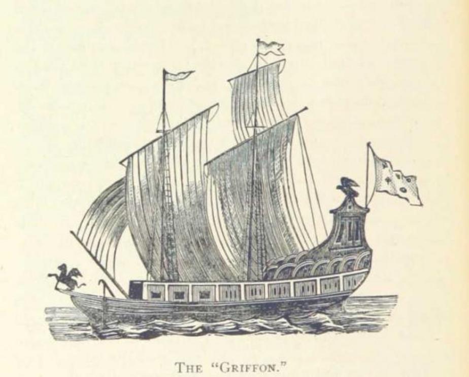 A drawing of Le Griffon from 1882. This lost shipwreck should be easier to find, since it’s in Lake Michigan rather than the ocean.