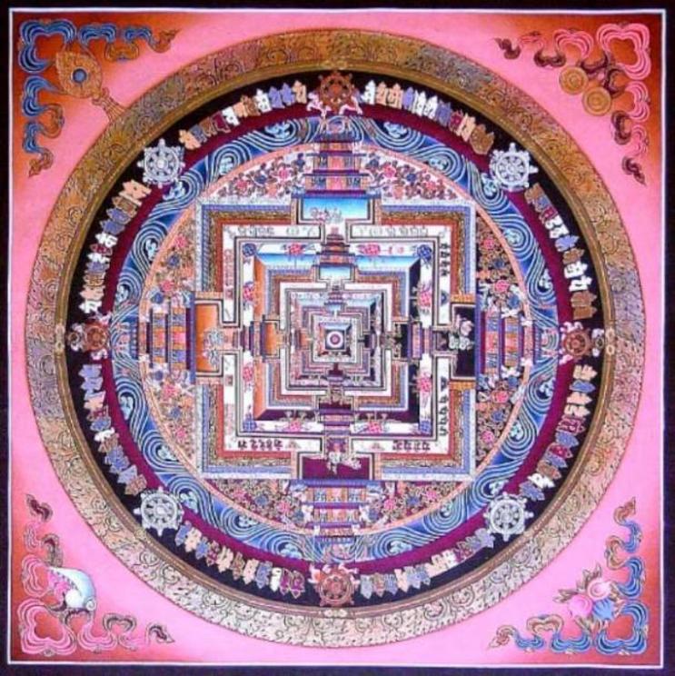 Buddhist depiction of Shambhala from Sera Monastery in Tibet.