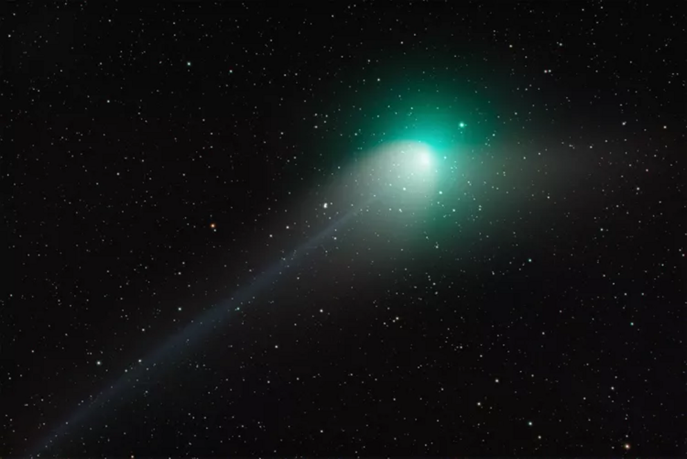 The green comet, C/2022 E3 (ZTF), photographed on January 27, 2023.