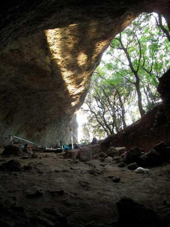 Some archaeologists think the Grotte Mandrin shelter contains the earliest known evidence for Homo sapiens in Europe.