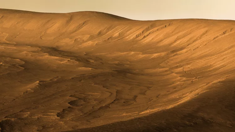 Un rendering di Utopia Planitia su Marte.