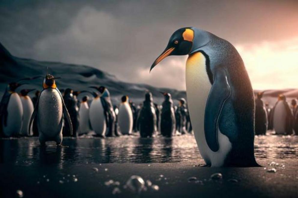 The largest known penguin living today is the Emperor penguin, at a maximum of about four feet (1.2 m) tall, as compared to K. fordycei, the newly discovered world’s biggest penguin.
