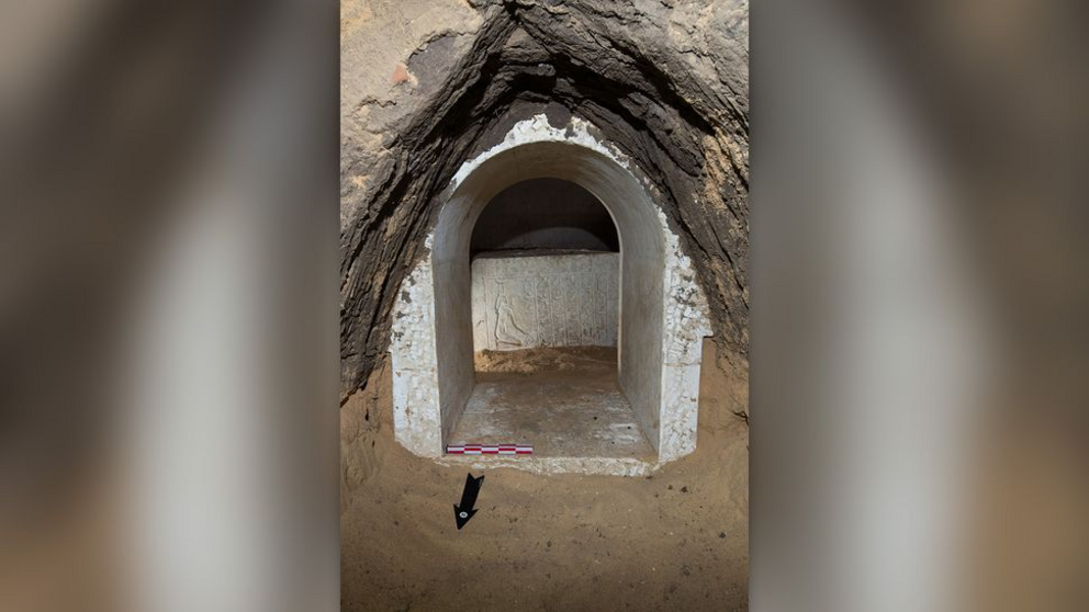 The upper part of the tomb