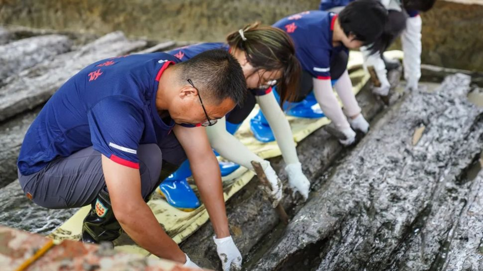 Archaeologists and university students started working at the site in the Wulong district in March this year.