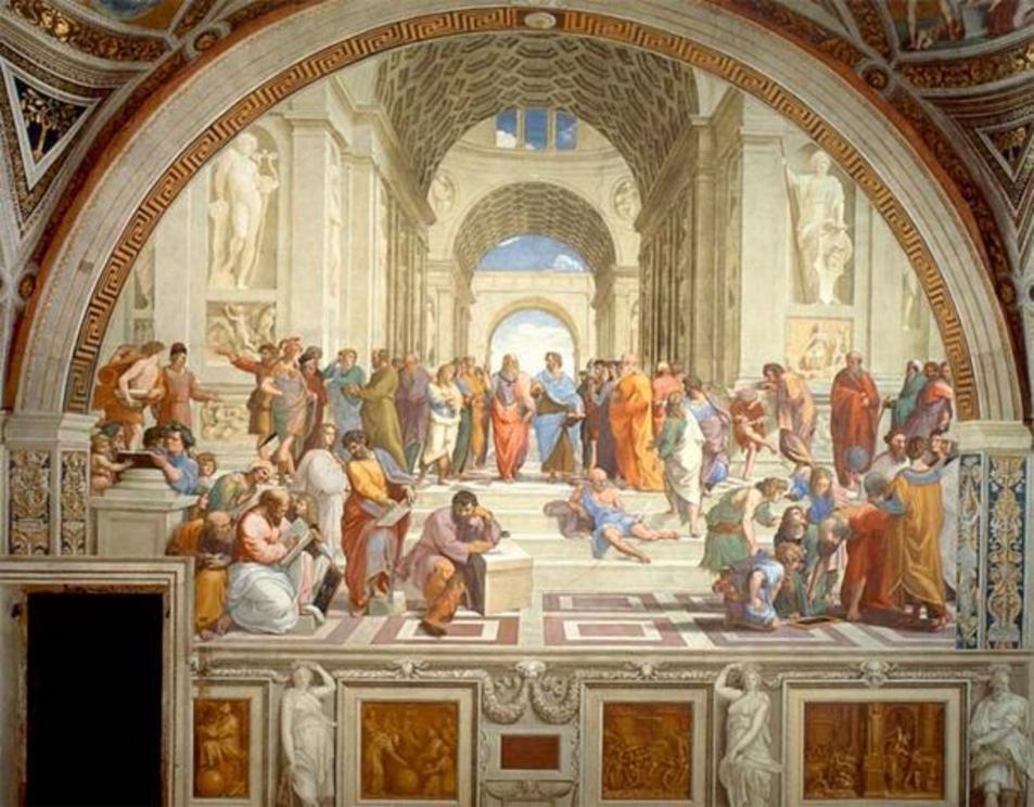 The School of Athens, fresco by Raphael (1509–1510).