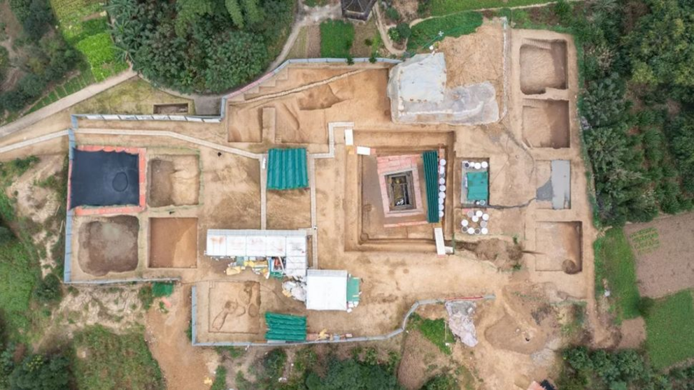 The artifacts were found in a well-preserved tomb, dated to about 2,200 years ago, unearthed earlier this year in the Wulong district of China's Chongqing municipality.