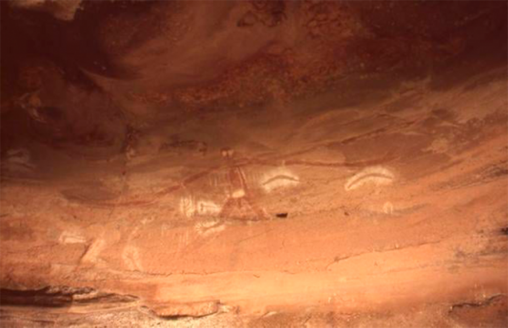 Baiame Cave in New South Wales in Australia, depicting Biame the Sky Father.
