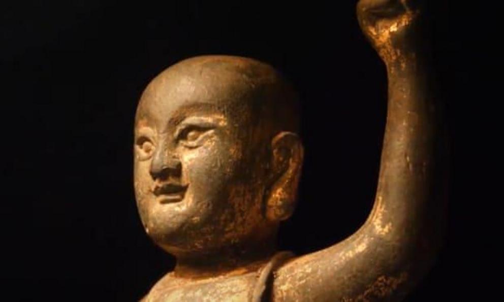 ‘World treasure’: the Infant Buddha, believed to be made during China’s Ming dynasty, was found on a remote beach in Western Australia. Photograph: FINN films