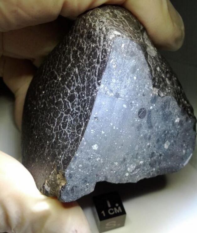 The Black Beauty meteorite, NWA 7034. (NASA)
