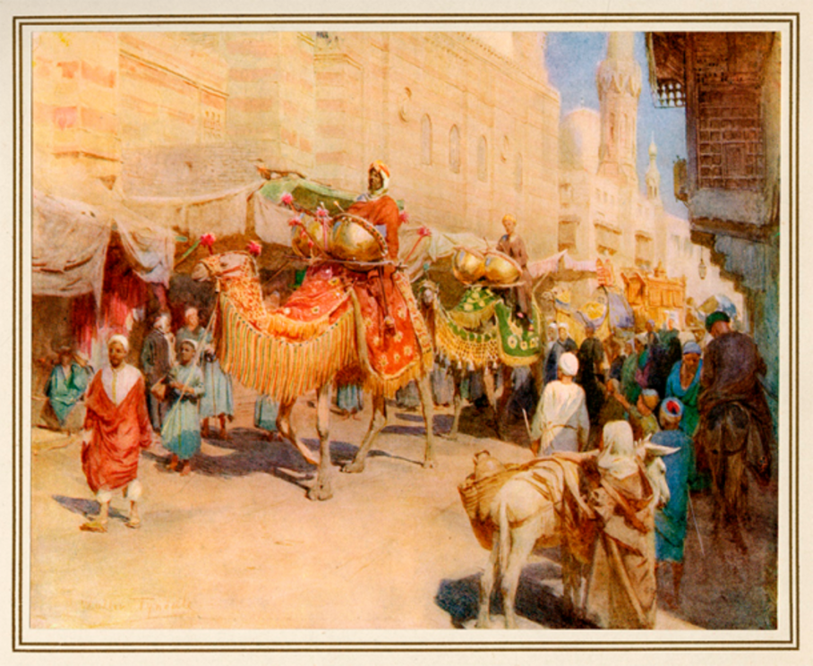 Wedding Procession Cairo. Circa 1912.