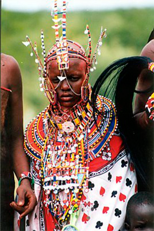 Young Massai bride.