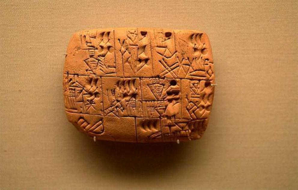 Tablet in cuneiform from ancient Sumer depict the significance of beer in the economy and society of ancient Mesopotamia.