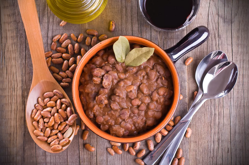 Add pinto beans to soups for creaminess and extra satiating nutrients