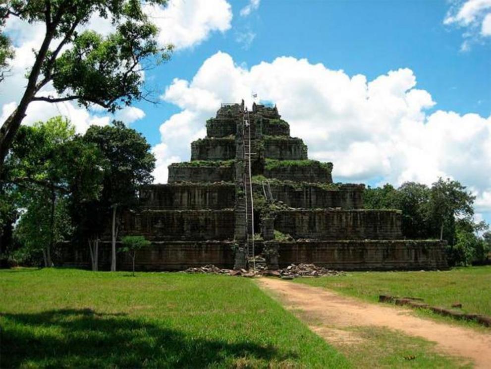 The Koh Ker pyramid, Cambodia.