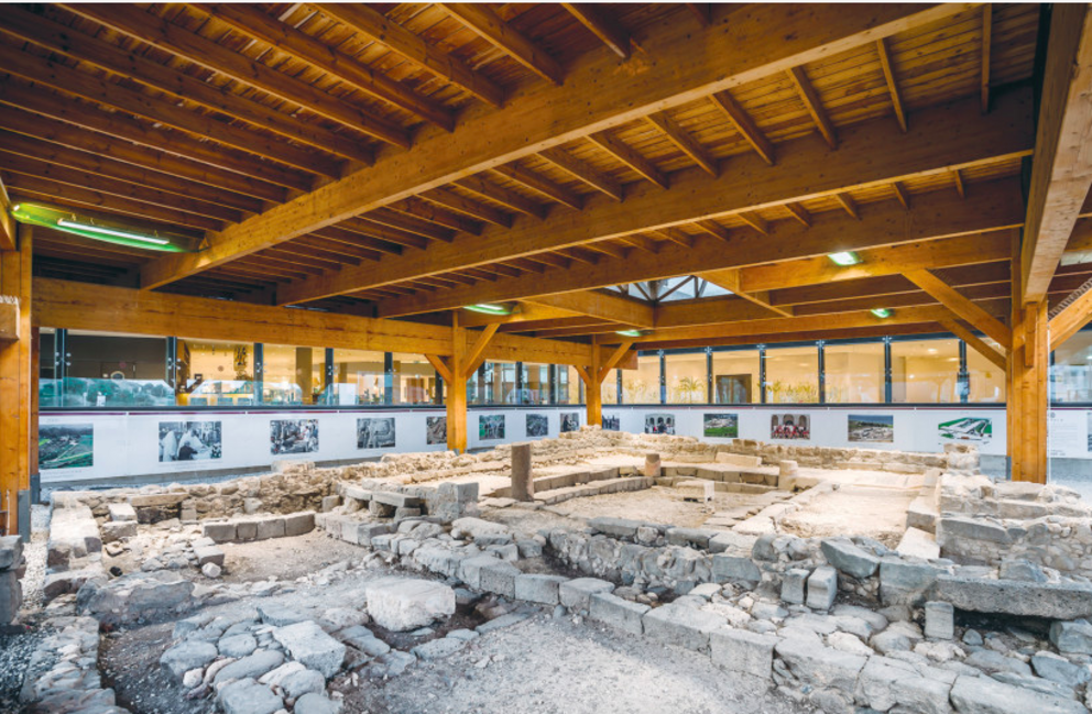 THE DISCOVERY of the Magdala Stone, found in a synagogue from the Second Temple period, has produced a lot of excitement among the archaeologists working at Magdala. (photo credit: MAGDALA TOURISM CENTER)