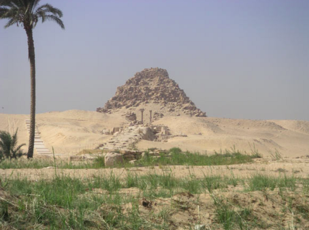 The pyramid of Sahure at Abusir, Egypt.