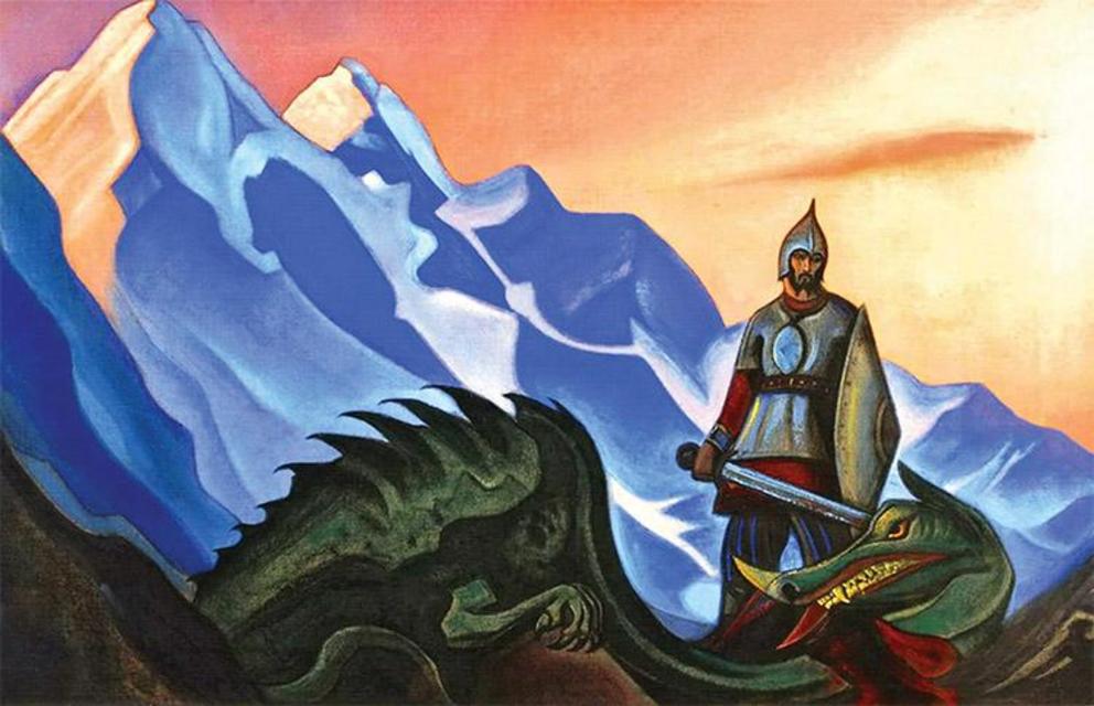 Victory (Gorynych the Serpent) by Nicholas Roerich, 1942