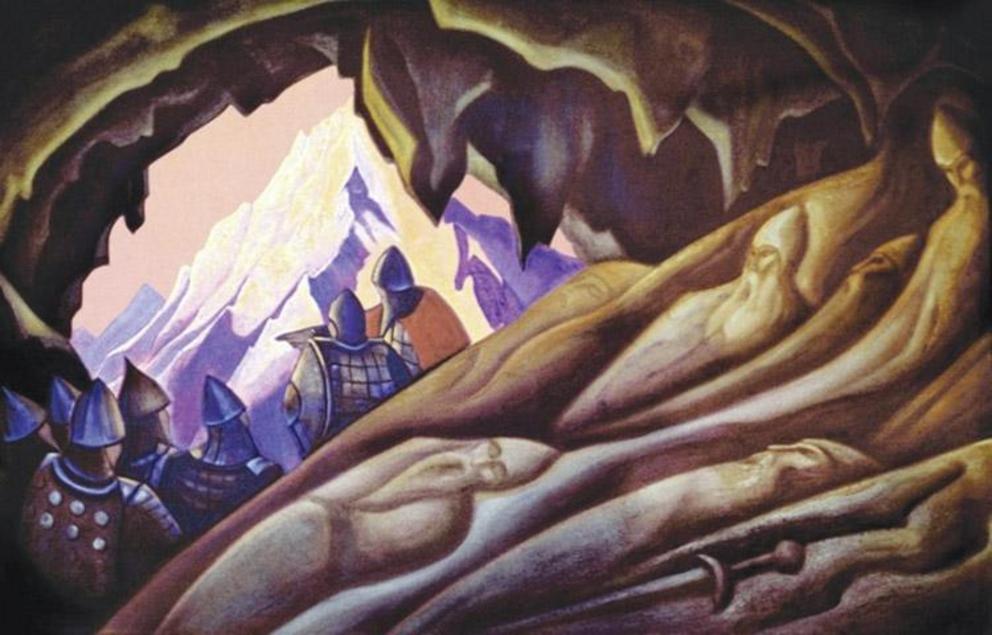 Bogatyrs (Heroes) Have Risen by Nicholas Roerich, 1940