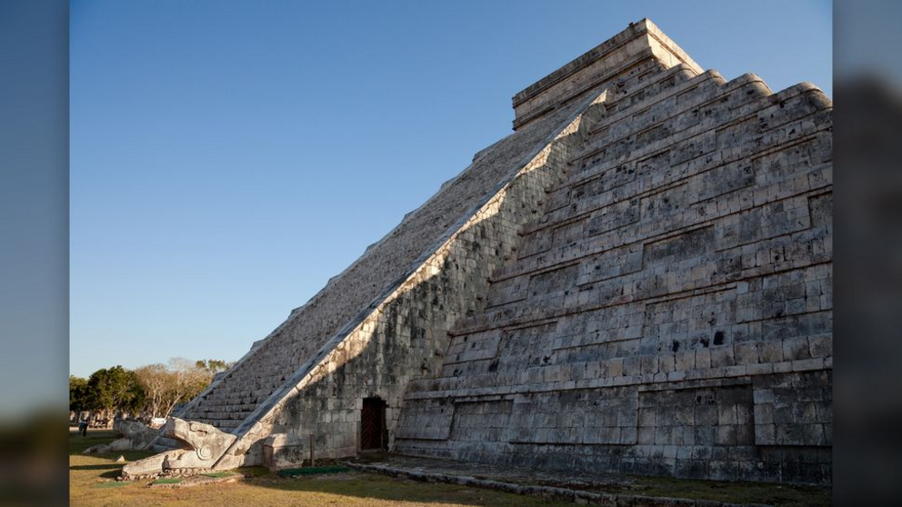 Every spring equinox, the shadow of the feathered serpent god of the Maya, 