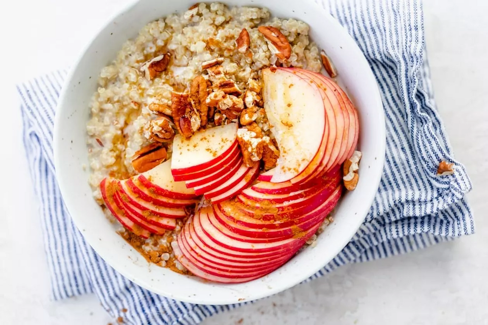 Quinoa makes a unique breakfast “cereal.”