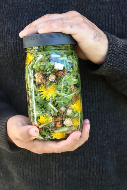 Making Dandelion Tincture