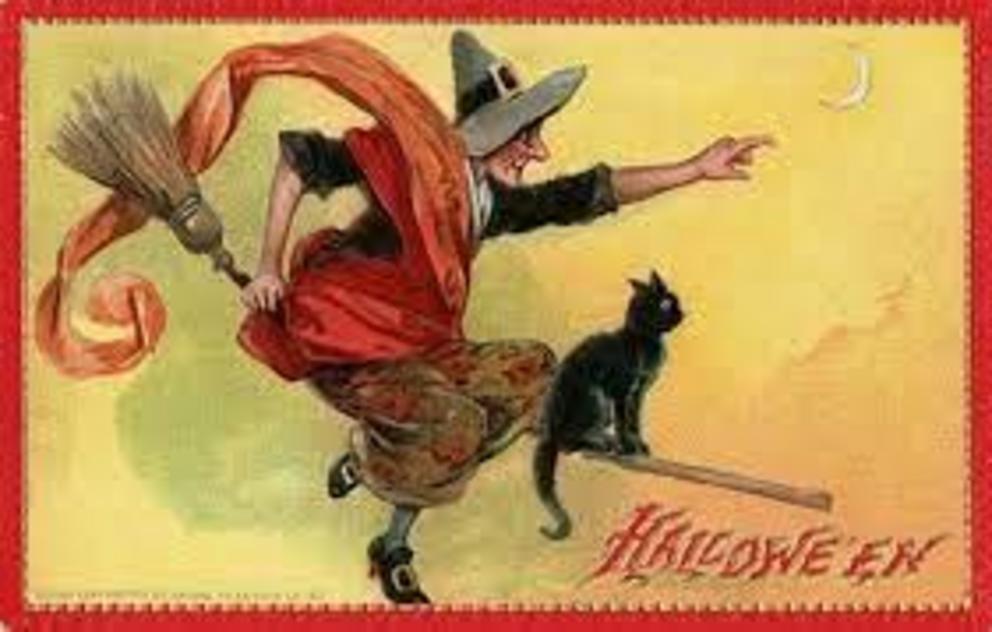 A Halloween postcard circa 1910.