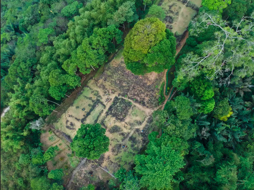 An aerial view of Gunung Padang. Image credit: Ade Lukmanul Hakimmm/Shutterstock.com