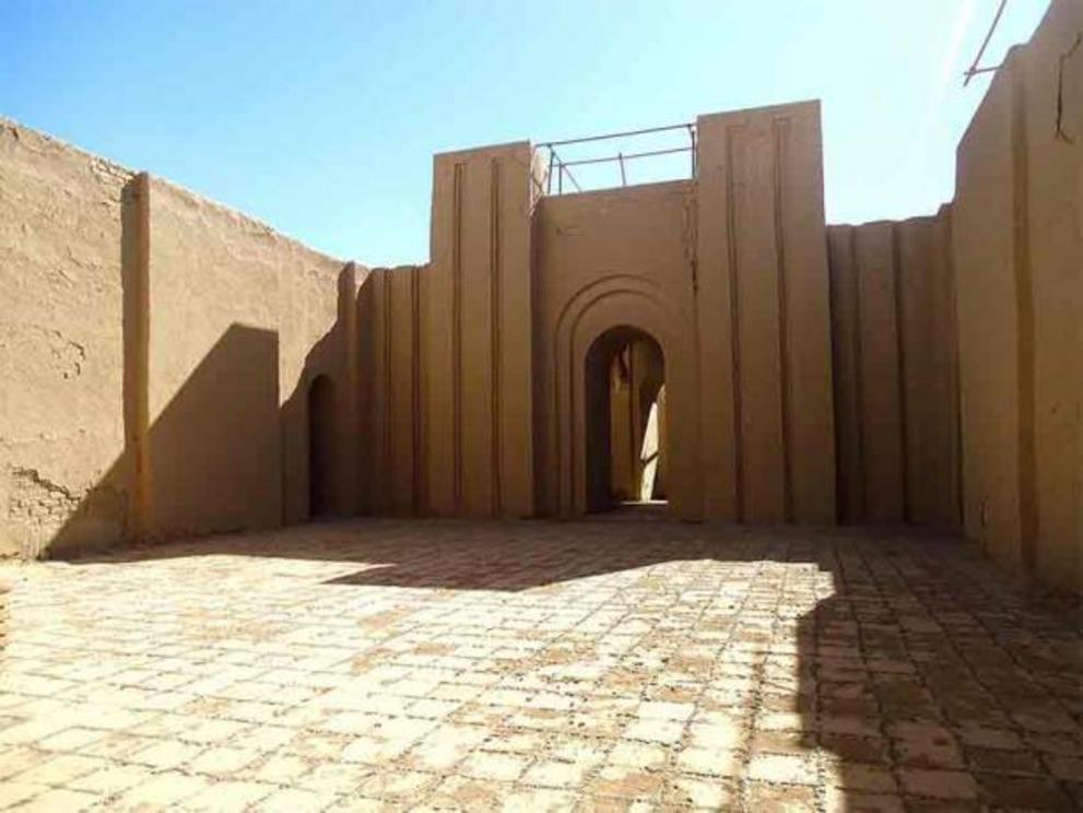 Interior of the Temple of Ninmakh at the ancient city of Babylon in Iraq.