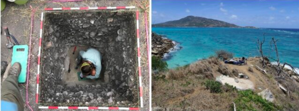 The excavation site on Jiigurru (Lizard Island). (Ulm et al., Quaternary Science Reviews, 2024)