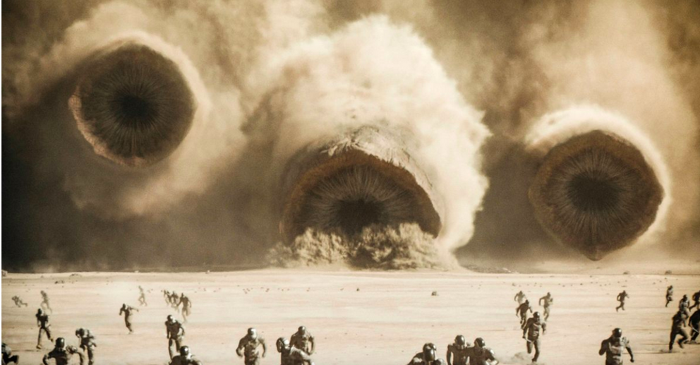 Some speculate that legends of the Mongolian death worm may have inspired the sandworms in Frank Herbert’s 1965 sci-fi epic Dune. BFA/Alamy Stock Photo