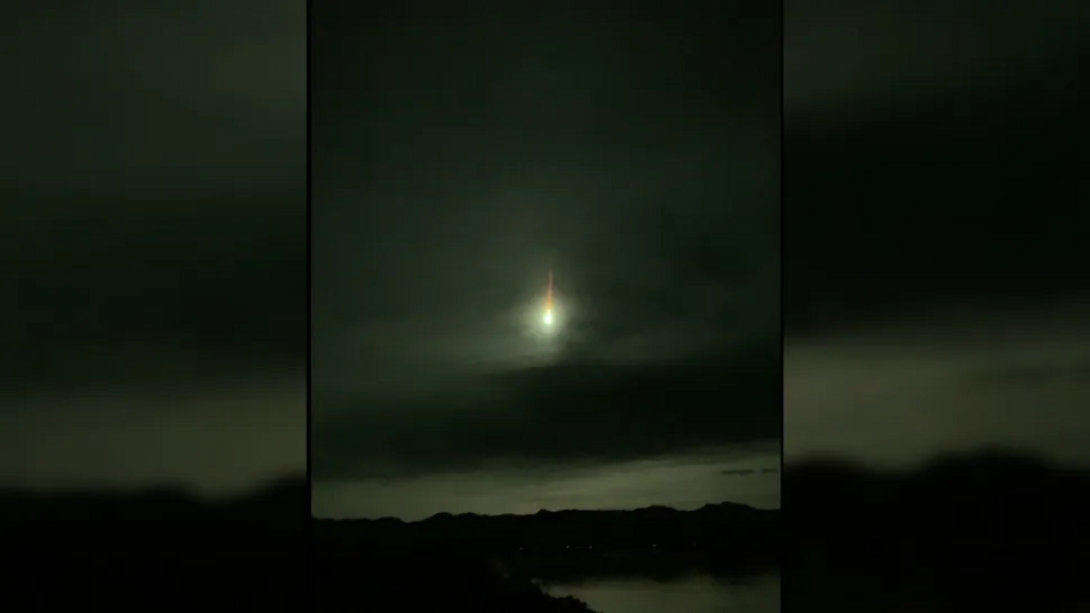 The fireball was seen for hundreds of miles.