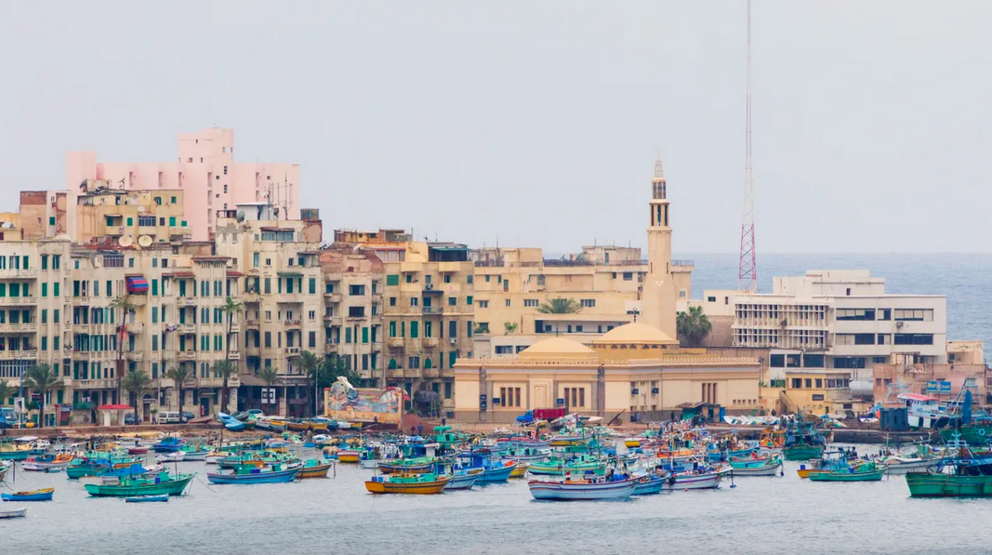 The waterfront of modern-day Alexandria. New buildings have been constructed on top of ancient sites for centuries. (Image credit: robertharding via Alamy)